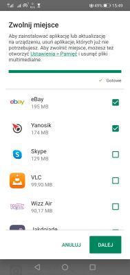 Problem z pamięcią wewnętrzną - HUAWEI CUN-L21. Android 5.1. Kończy się miejsce 