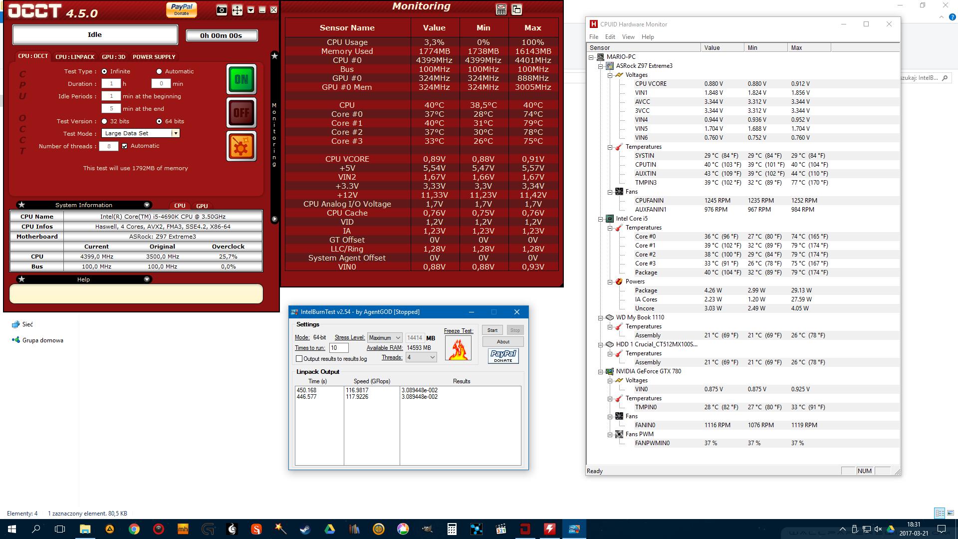 i5 4690k Overclocking: ASRock Z97 Extreme3 Mobo, BIOS