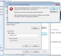 Active Directory - błąd przy łączeniu Windows 7 z domeną na Windows Server 2008