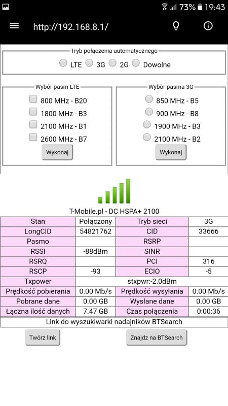 Niska prędkość internetu T-mobile do 20 Mb/s na routerze Huawei B525 - co robić?