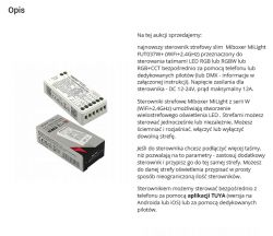 Miboxer MiLight FUT037W+ LED Controller with Packaging Description and photo of the Miboxer MiLight FUT037W+ controller with packaging.