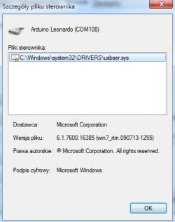 Arduino Leonardo ustawianie portu w IDE do wgrywania