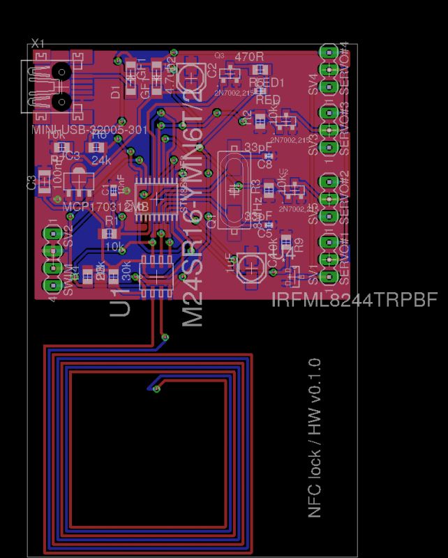 NFC na PCB z układem M24SR16 - antena nie działa jak w zestawie ST