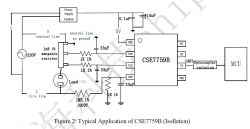 Typical Application of CSE7759B with Isolation Typical application schematic with CSE7759B chip.