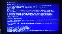 Blue screen i czerwone paski po crashu gry - co robić?