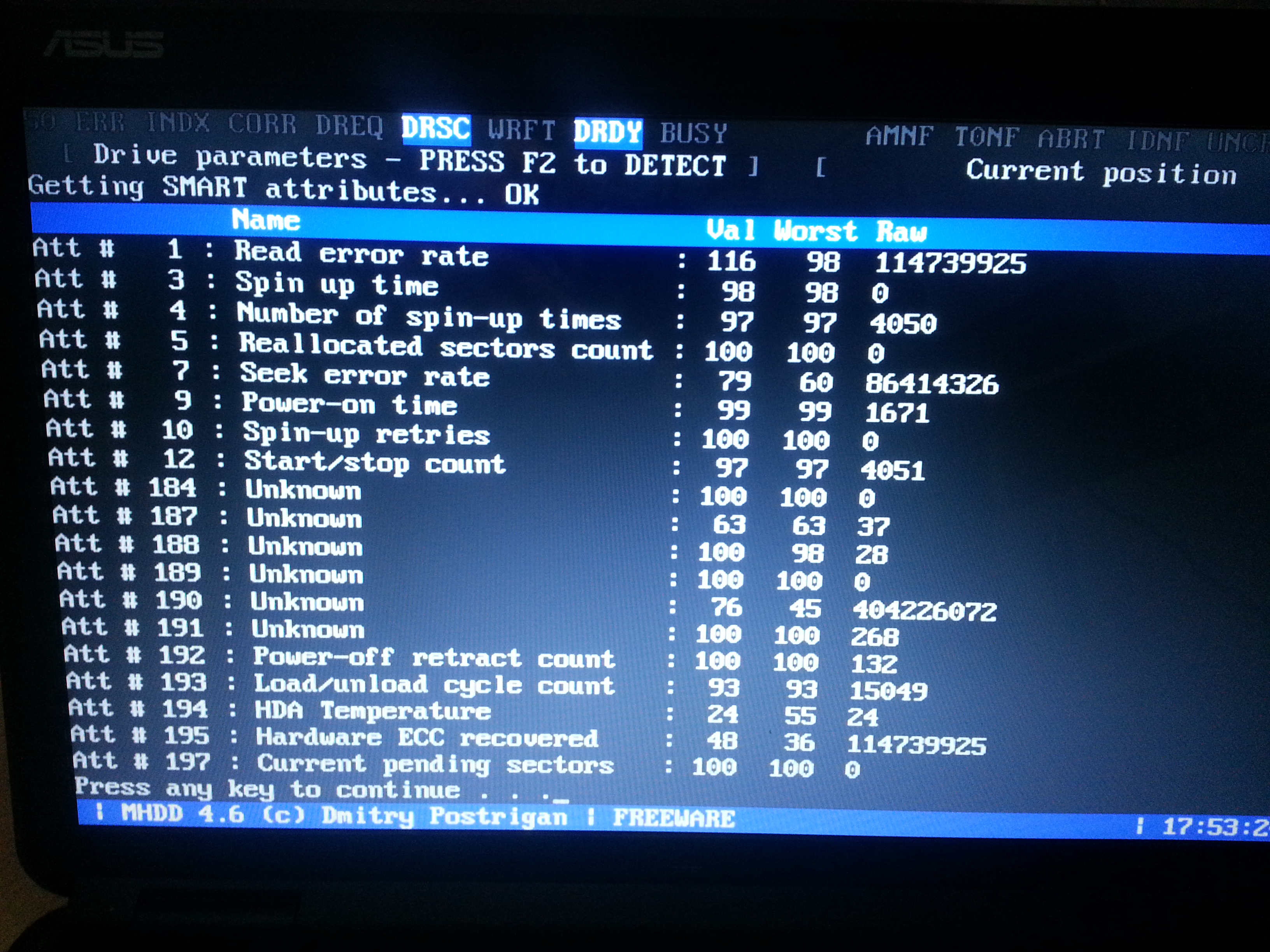 Asus k50c bios настройка