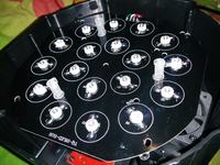 Przepalające się diody koloru czerwonego w reflektorze 18x3W Led Par Przepalające się diody koloru czerwonego w reflektorze 18x3W Led Par