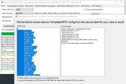 Tuya Device Configuration in JSON Format Software interface for Tuya device configuration showing a JSON format parameter list.