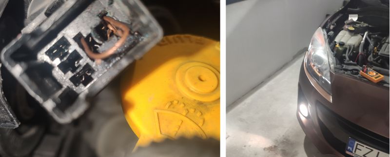 Mazda 3 BL - Światła mgłowe przednie - przekaźnik OK - żarówki OK