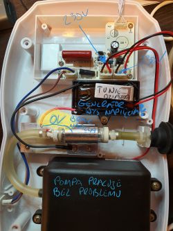 N202C - Ozonator nie produkuje ozonu, pompuje samo powietrze