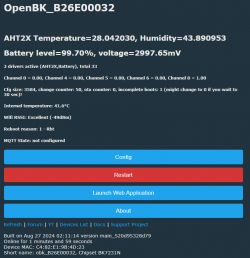 Investigating a battery-powered temperature & humidity sensor with I2C LCD - CBU/AHT20/VKL060