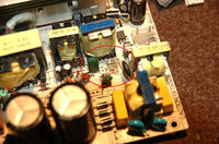 COLORS-IT 300U-FCM, zasilacz SG6105D – wartości rezystorów przy KSC945 na PCB