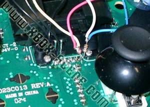 Modyfikacja XBOX'a - diody LED dla joysticków - część II