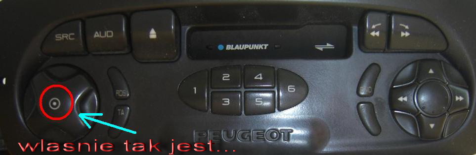 PEUGEOT 206 Radio Blaupunkt Kasetowe T1 NIV2 elektroda.pl