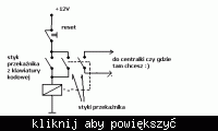 Jak podłączyć przekaźnik HF115F do zamka kodowego w centralce alarmowej?