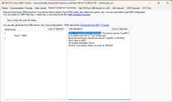 BK7231 Easy UART Flasher window showing no meaningful pins data found message after analyzing a Tuya device binary.