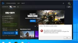 Komunikat błędu przy uruchamianiu Call of Duty Warzone w aplikacji Battle.net