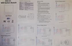 MINI-W1 WiFi Module Manual WiFi switch module user manual with wiring diagrams.