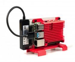 TerraPi - modułowa pionowa/pozioma obudowa dla Raspberry Pi, 2 dysków SSD, DIN