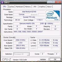Podkręcenie procesora -Intel E2160