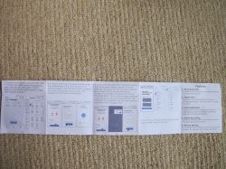 WiFi Motion Sensor Setup Instructions Leaflet with setup instructions for a WiFi motion sensor device.