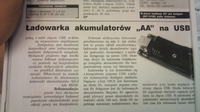Ładowarka Akumulatorka Ni-MH na USB Ładowarka Akumulatorka Ni-MH na USB