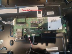 Sony KDL-75W855C - Niezwykły pasek na ekranie po wymianie podświetlenia i płyty głównej