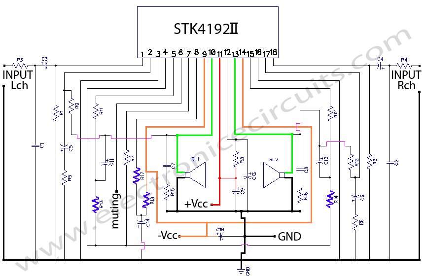 Stk4311 схема включения