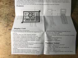 Stacja pogodowa (temperatura+wilgotność) RF z trzema czujnikami - EN8822-D