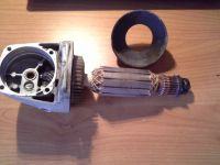 Bosch GWS 14-125 CI: Disassembling Grinder, Replacing Bearings & Steps to Split Rotor