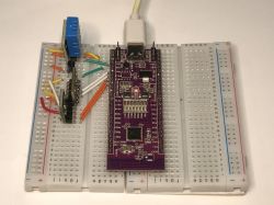 HLK-W801-KIT-V1.1 Board on Breadboard HLK-W801-KIT-V1.1 development board on a breadboard