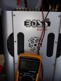 Boss BA-2900 - Brak sygnału na kanałach, dioda Power świeci, wentylator działa