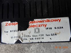 Zespół prostownikowy bezpieczny Eltron B12/2,5 - modernizacja