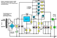 Regulated power supply (darlington power) for LM317 10A 1.2..37V