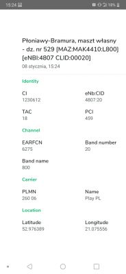 Which PLAY Internet router (with LTE 800 MHz band aggregation?)