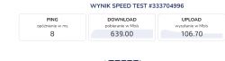 Różnice w pingach na speedtest.net i speedtest.pl, Orange 600/100, Smart Box WiFi 6