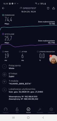 Wybór operatora LTE: T-mobile vs Orange, testy z Huawei B818