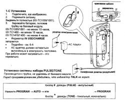 Wnętrze telefonu stacjonarnego bezprzewodowego - Panasonic KX-TC1001 - 1999 rok Wnętrze telefonu stacjonarnego bezprzewodowego - Panasonic KX-TC1001 - 1999 rok