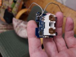 Electronic circuit board with connectors held in a hand