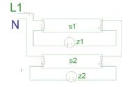 Czy do statecznika 1x40W lub 1x15W można podłączyć dwie świetlówki 15W?