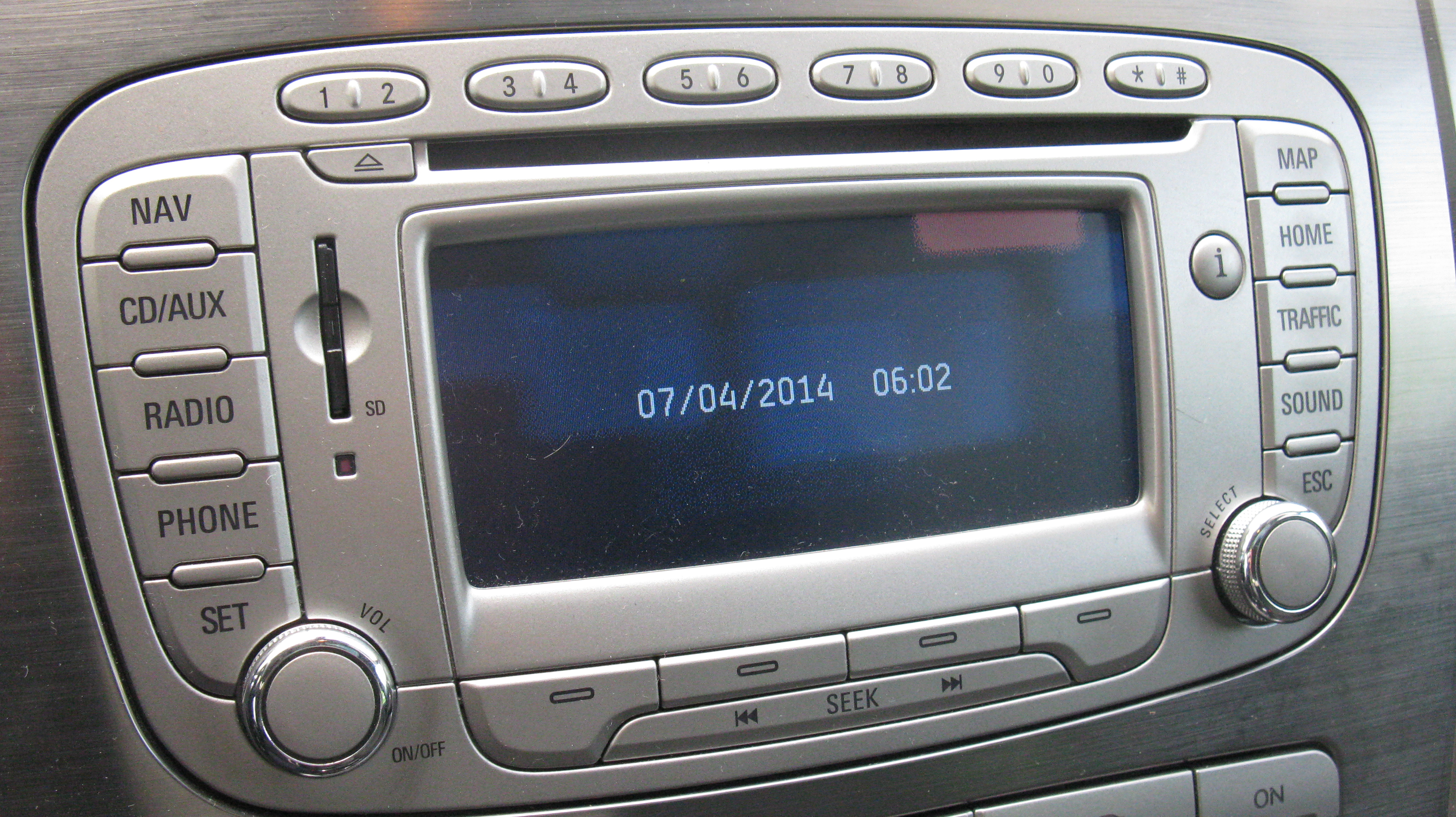Ford Mondeo MK4 2008 Brak ikon na wyświetlaczu