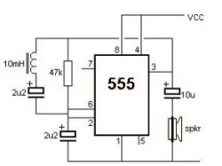 NE555 rezonans wykrywacz metali NE555 rezonans wykrywacz metali