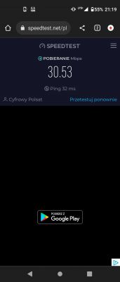Antena do TP-Link MR400 w środowisku miejskim - Plus/Cyfrowy Polsat, Żuromin