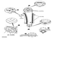 Schemat rozrządu Toyota Yaris 1.4 D4D 55kW 2005 - ustawienie znaków na łańcuchu