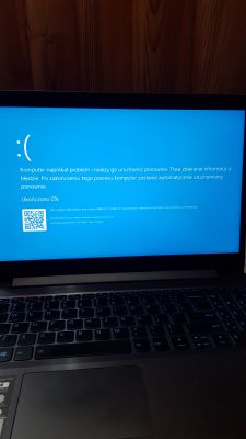 Lenovo L340-15IRH - BSoD podczas instalacji Windowsa, nowy RAM i SSD, UBCD