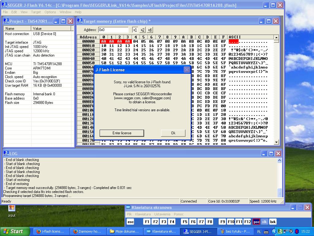 JFlash Lite, błąd podczas programowania elektroda.pl