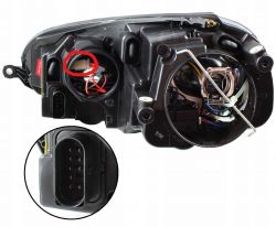 VW Jetta mk5 - Migające diody LED typu w2,3w o barwie 6000k w nowych lampach z Allegro