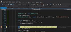 Screenshot of Visual Studio with the PROTATool project open and code highlighted.