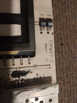 Sharp LC-40LE510E V: Uszkodzony zasilacz 17PW07-2 080411 V1 - poszukiwanie schematu