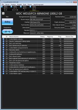 WD10JFCX-68N6GN0 1TB – niekompletne DANE, podejrzenie zerowania lub modyfikacji danych
